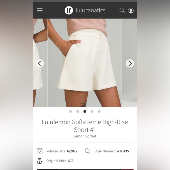 Lululemon Softstreme High-Rise Short - Picture 13 of 15